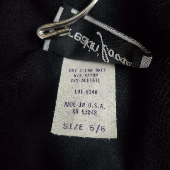 Women's 90s Vintage Top Black 5/6 Sleeveless Goth Grunge Business Casual - Picture 14 of 14